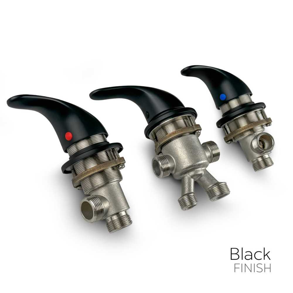 Ella 5 pièces robinet de remplissage rapide - fast fill faucet 5 pcs black matte finish 3 | Faucet Chrome