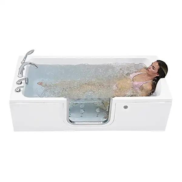 Petite baignoire Elite 30"x 52 » (76x132 cm) Technologie à double drain (Copie) - laydown 9 | Ella Acrylic Laydown72 Tub 32″x72″ (81 x 182cm)