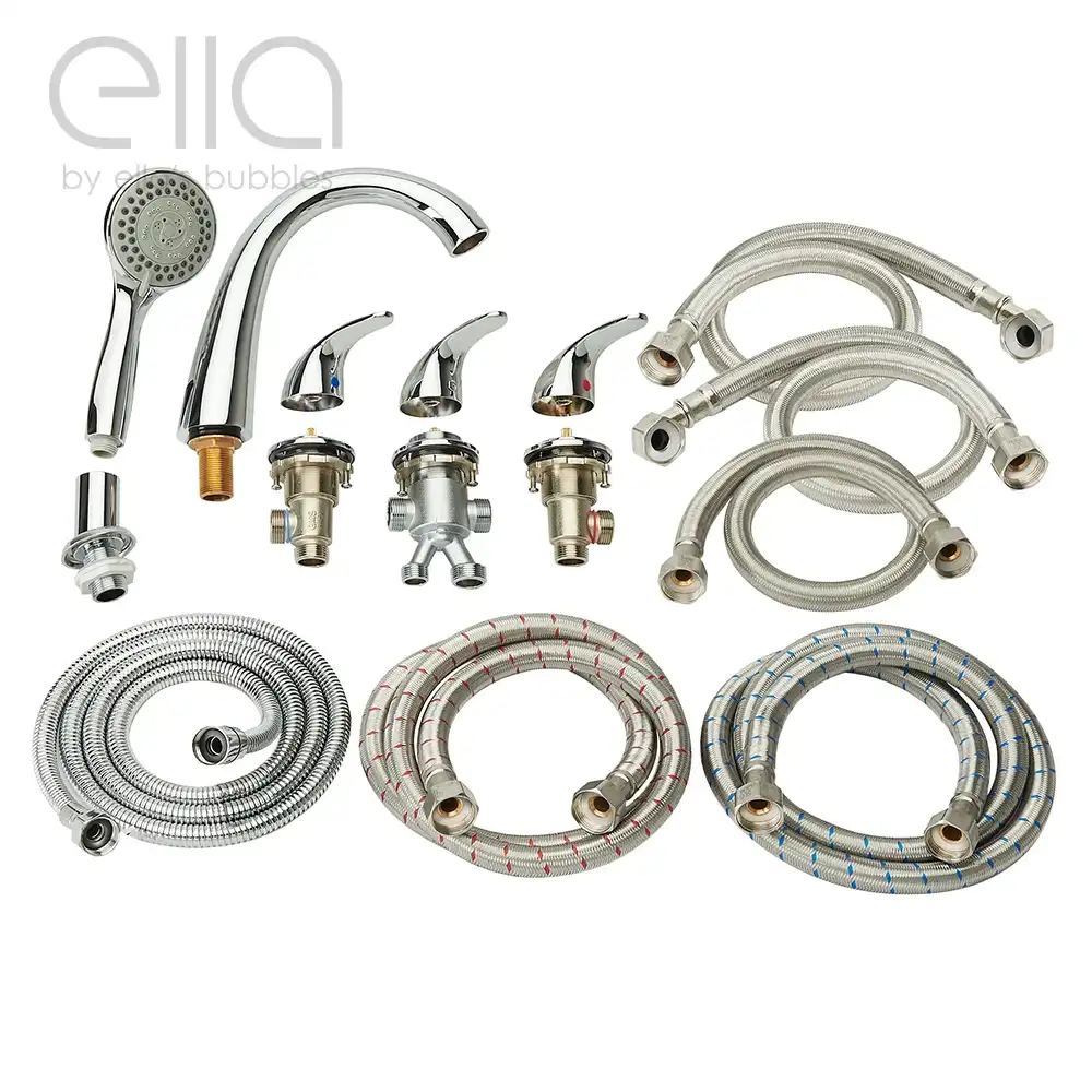 Ella 5 pièces robinet de remplissage rapide - combo chrome | Combo Chrome