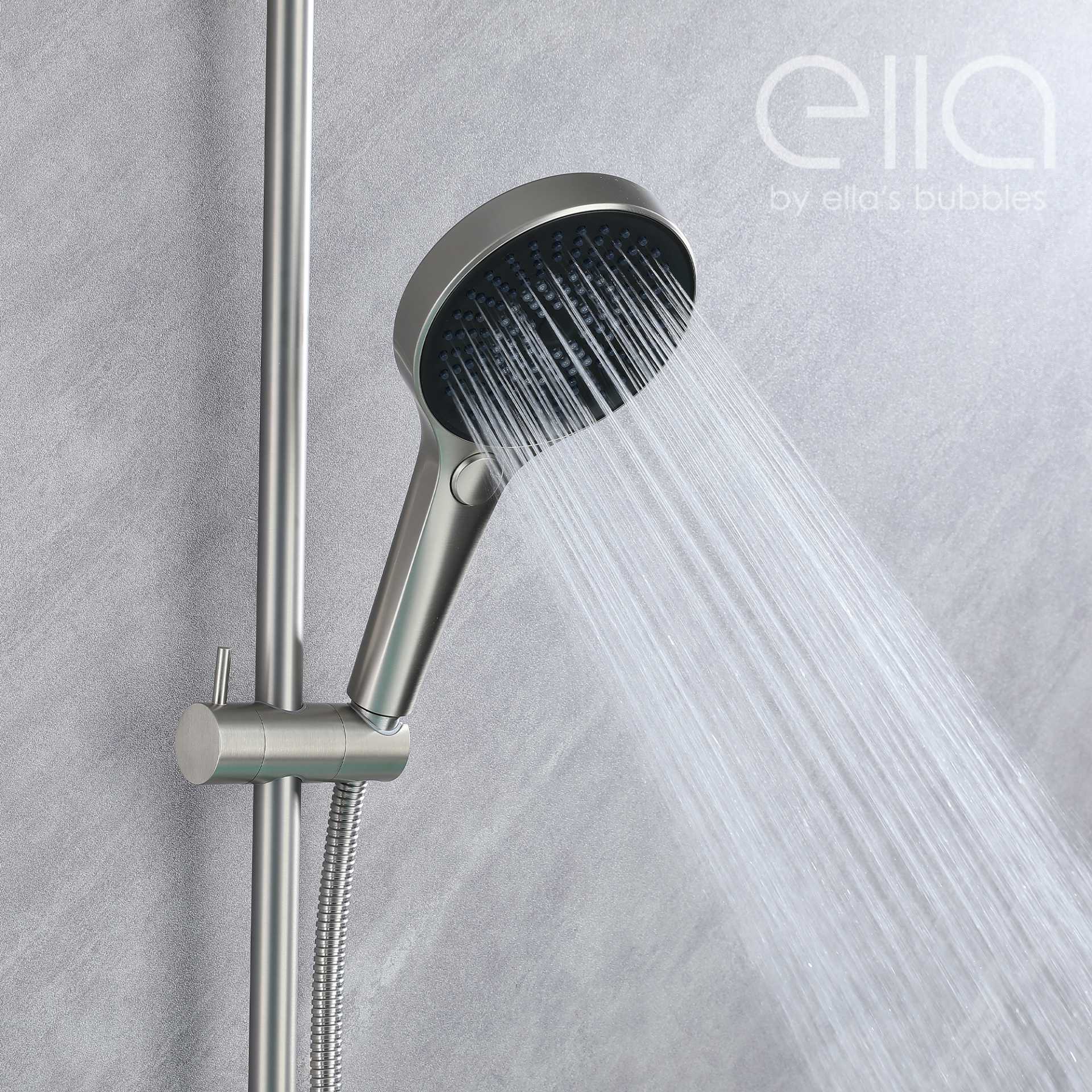 Support mural pour robinet de baignoire en cascade avec curseur de 24 po et douche à main - DT9A6042 | Support mural pour robinet de baignoire en cascade avec curseur de 24 po et douche à main - DT9A6042 |