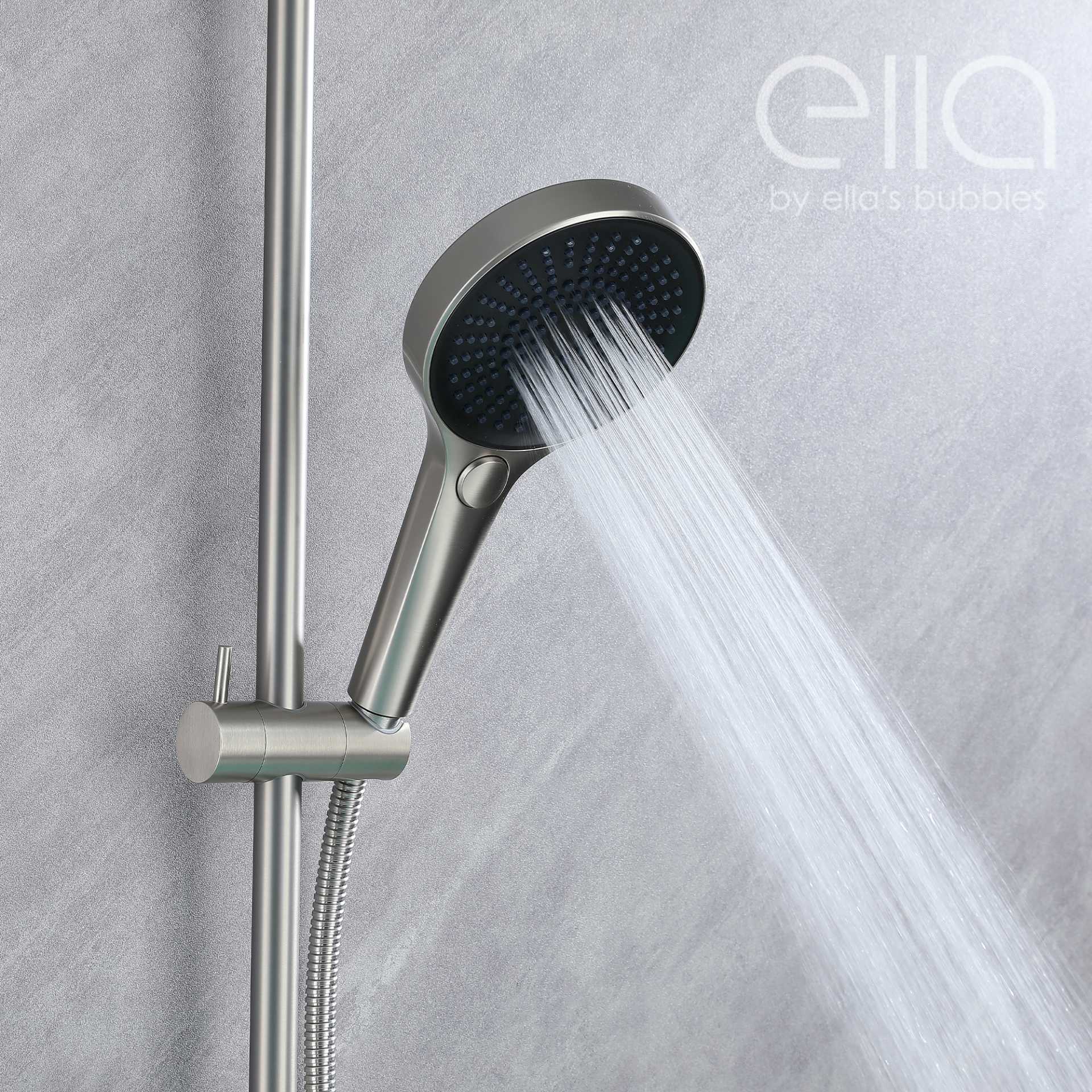 Support mural pour robinet de baignoire en cascade avec curseur de 24 po et douche à main - DT9A6045 | Support mural pour robinet de baignoire en cascade avec curseur de 24 po et douche à main - DT9A6045 |