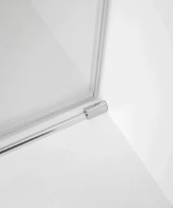 *Vente de dégagement* Primo 8mm Chrome Verre trempé Porte coulissante (48×78) - behl08 8mm chrome tempered glass sliding shower door 05 768x768 | Behl08 Porte de douche coulissante en verre trempé chromé 8mm 05 768x768