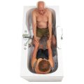 Tub4two baignoire acrylique walk-in avec porte battante extérieure, Air + Hydro + Massage indépendant des pieds 32 « x60 » (81cm X 152cm)