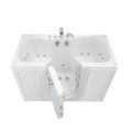 Tub4two baignoire acrylique walk-in avec porte battante extérieure, Air + Hydro + Massage indépendant des pieds 32 « x60 » (81cm X 152cm)