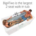 Big4two baignoire à deux places avec porte battante extérieure, Air + Hydro + Massage indépendant des pieds 36 « x80 » (91cm X 203cm)