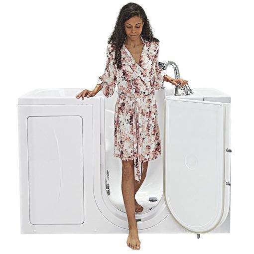 Capri Acrylique Porte pivotante extérieure Walk-in Baignoire – 30"w X 52"l (76cm X 132cm)