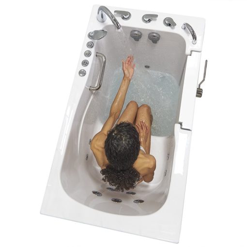 Capri Acrylique Porte pivotante extérieure Walk-in Baignoire – 30"w X 52"l (76cm X 132cm)