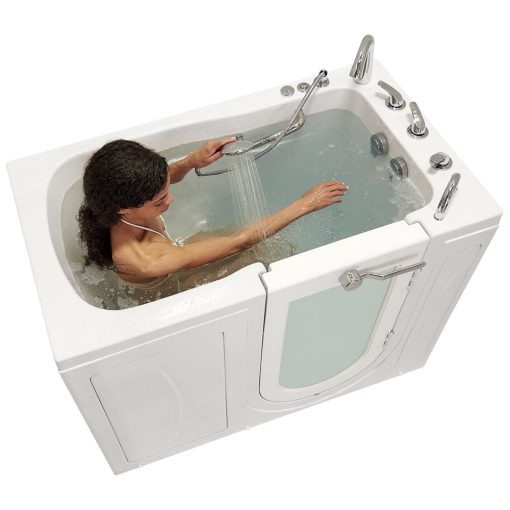 Capri Acrylique Porte pivotante extérieure Walk-in Baignoire – 30"w X 52"l (76cm X 132cm)