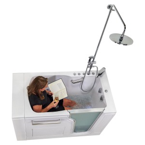Ultra Acrylic Walk-in Tub, Fast Fill Faucet, 2″ Dual Drain – 30″w X 52″l (76cm X 132cm)