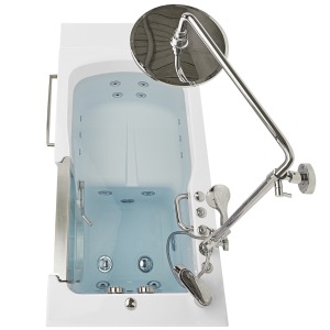 Ultra Acrylic Walk-in Tub, Fast Fill Faucet, 2″ Dual Drain – 30″w X 52″l (76cm X 132cm)