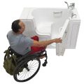 Transfer26 Outward Swing Door Wheelchair Accessible Acrylic Walk-in Bathtub – 26″w X 52″l (66cm X 132cm)