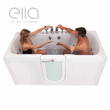 Ella Acrylique Walk-in Baignoire pour deux - Promenade de 2 places dans les baignoires