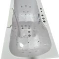 Tub4two baignoire acrylique Walk-in avec porte battante extérieure, Air + Hydro + Massage indépendant des pieds 32 « x60 »