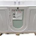 Tub4two baignoire acrylique Walk-in avec porte battante extérieure, Air + Hydro + Massage indépendant des pieds 32 « x60 »