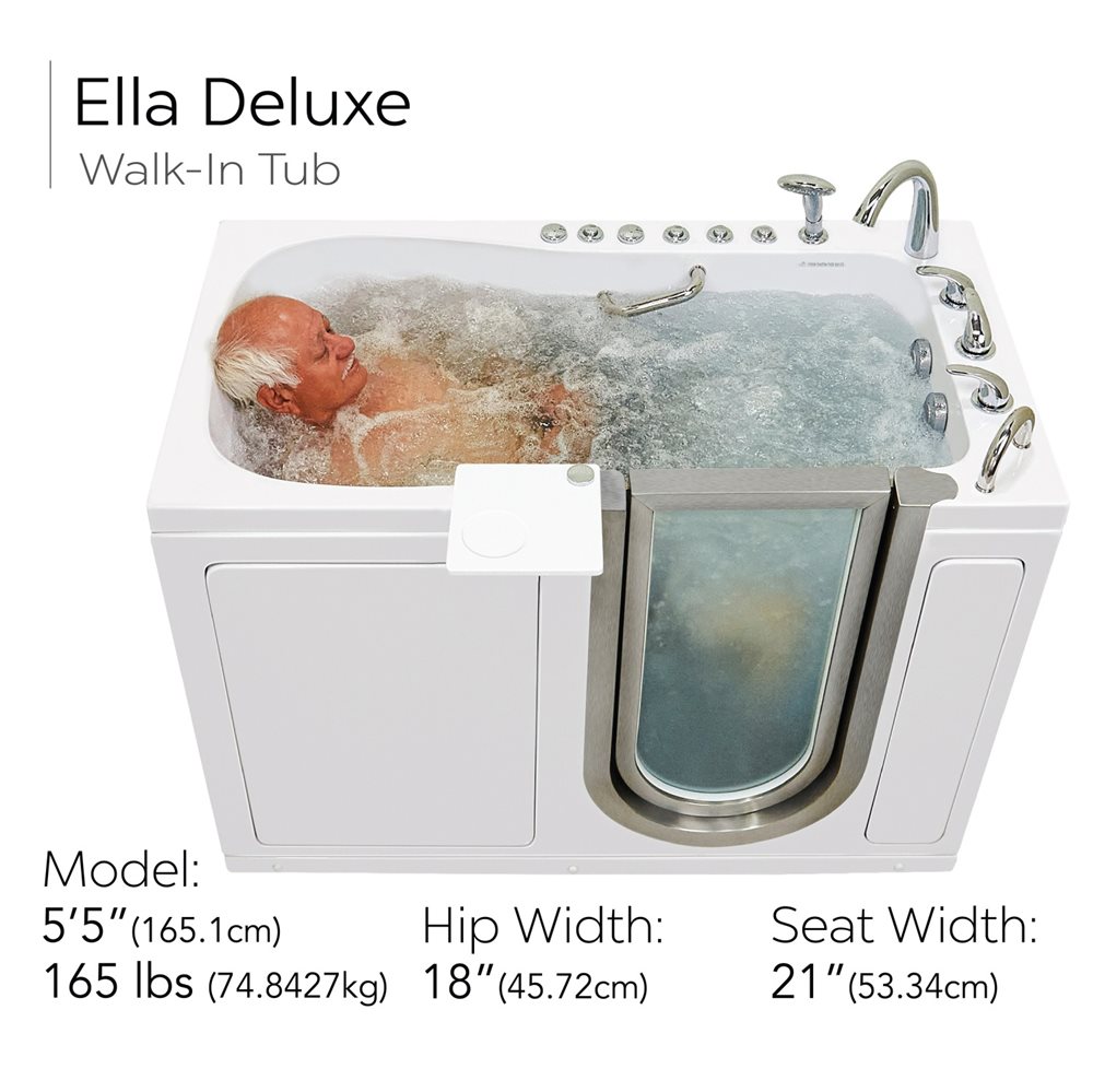 Deluxe Walk-in Tub 2023 - 30 " X 55 " (76.2cm X 140cm)