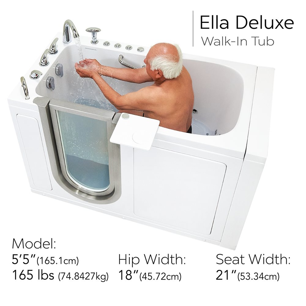 Deluxe Walk-in Tub 2023 - 30 " X 55 " (76.2cm X 140cm)