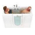 [sale]  Tub4two baignoire acrylique walk-in avec porte battante extérieure, Air + Hydro + Massage indépendant des pieds 32 « x60 » (81cm X 152cm)