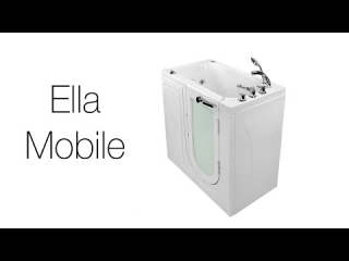 Mobile Outward Swing Door Walk In Tub 26 » x 45 » (66 x 114cm) - hqdefault | The Mobile is designed for bathrooms with limited space, making it an ideal selection for those who live in trailers, condos, or bathers looking for a compact bathtub option.