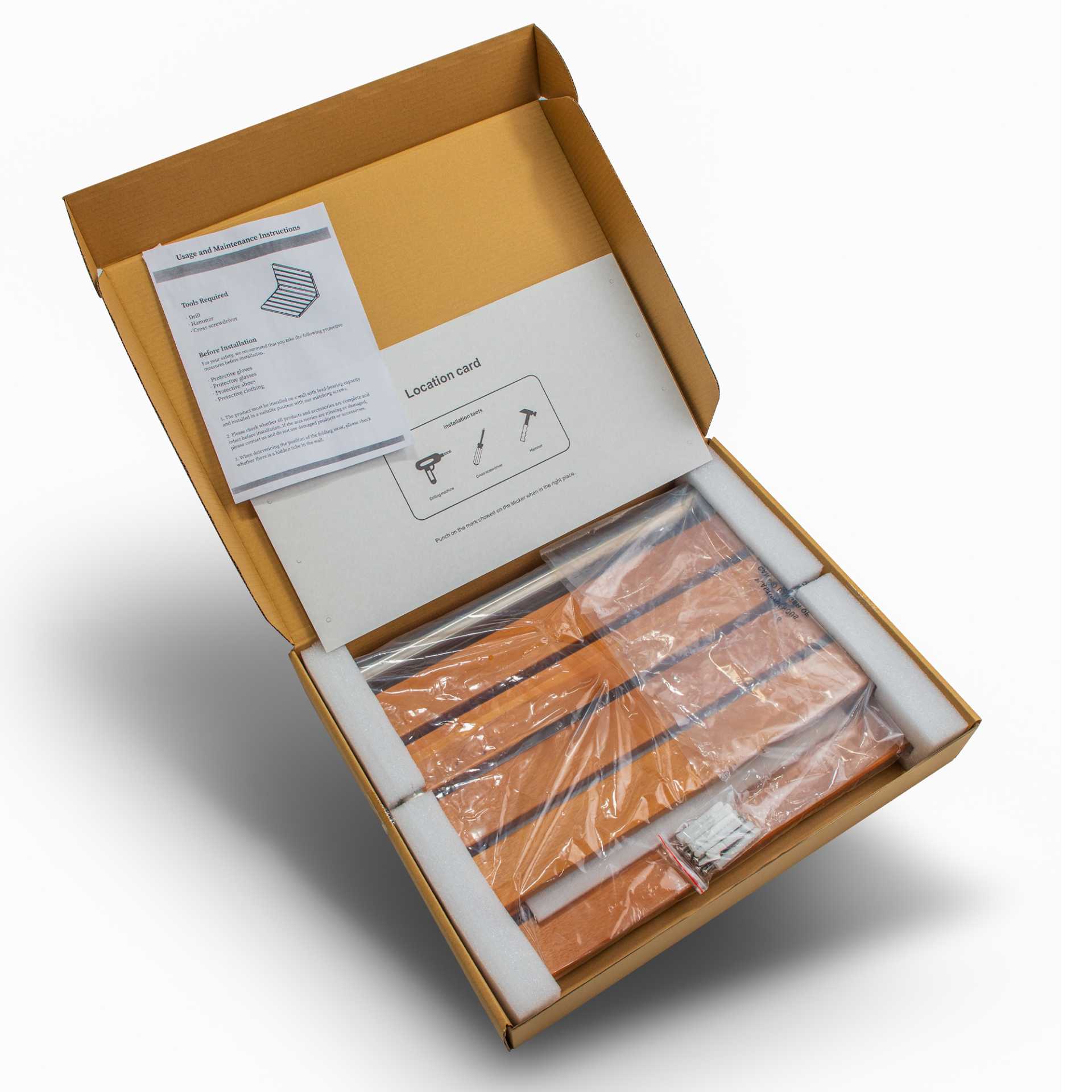 Ella Acrylic LayDown60 Tub 30"x60&nbsp;» (76 x 152cm) - Folding shower seat |